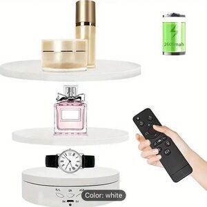 (NIB) 3-In-1 Rotating Display Stand w/ 3 Sizes of Replacement Covers + Remote